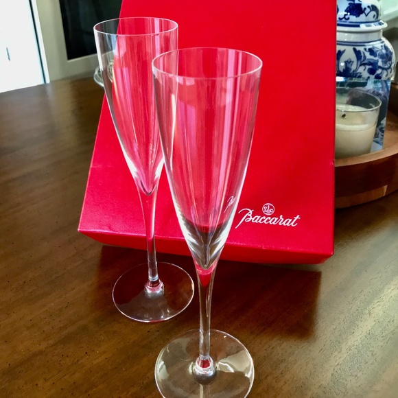 Baccarat Other - Pair of Baccarat Champagne Flutes